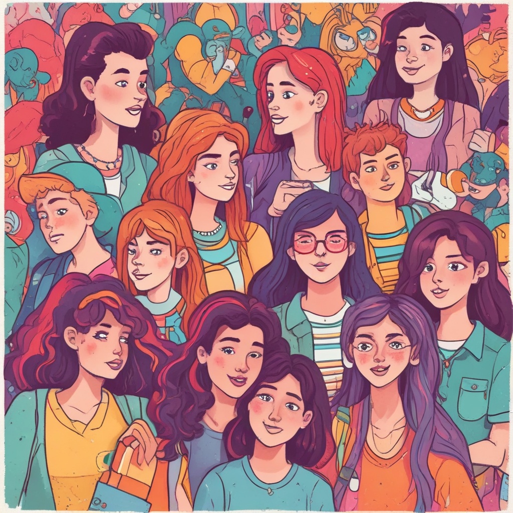 Colorful illustration for Gen Z